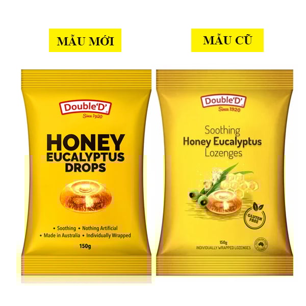 Kẹo ngậm khuynh diệp vị mật ong Double 'D Honey Eucalyptus Drops của Úc gói 150g - Image 3