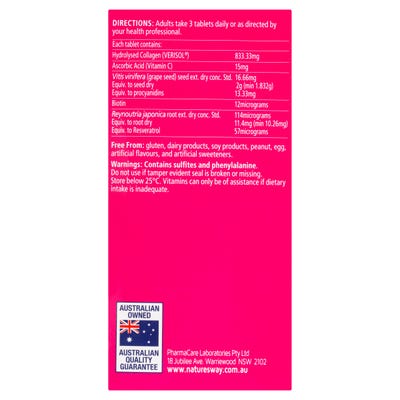 Viên uống hỗ trợ đẹp da Nature's Way Beauty Collagen Tablet của Úc 60 viên - Image 5