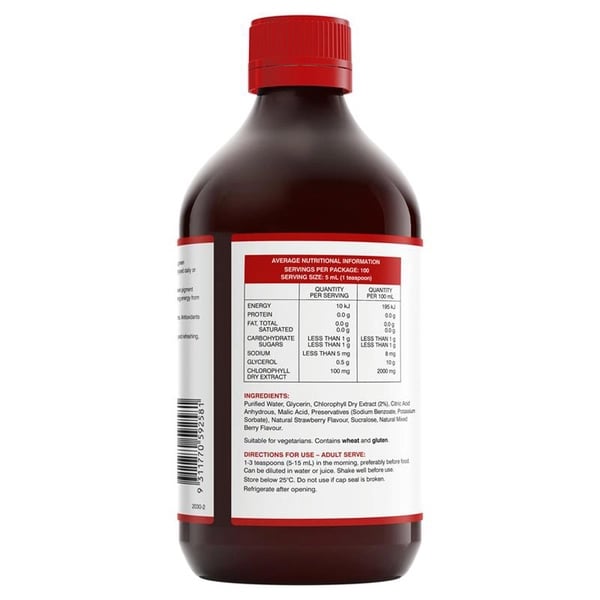 Nước diệp lục vị dâu Swisse Chlorophyll Mixed Berry của Úc 500ml - Image 2