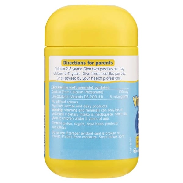Kẹo dẻo bổ sung canxi vitamin D cho bé Nature's Way Kids Smart Vita Gummies Calcium + Vit D của Úc 60 viên - Image 2