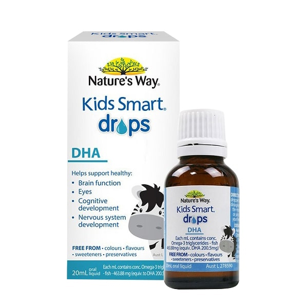 Siro bổ sung DHA cho bé Nature’s Way Kids Smart Drops DHA của Úc 20ml - Image 2