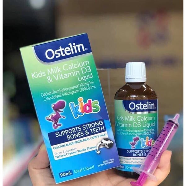 Ostelin Kids Milk Calcium & Vitamin D3 Liquid Cho Trẻ Từ 7 Tháng Lọ 90ml - Image 3