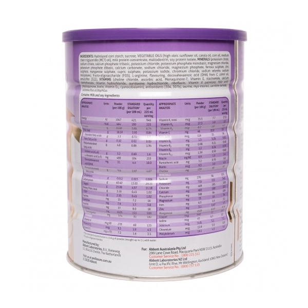 Sữa cho trẻ từ 1-10 tuổi Abbott PediaSure Vị VANI của Úc hộp 850g - Image 4