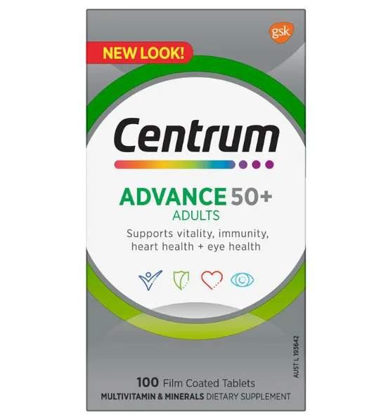 Vitamin tổng hợp cho người trên 50 tuổi Centrum Advance 50+ của Úc 100 viên - Image 2
