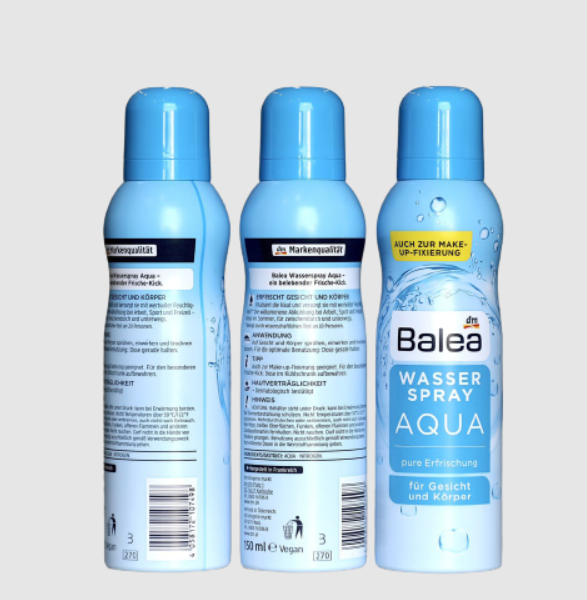 Xịt khoáng Balea Wasser Spray Aqua của Đức 150ml - Image 2