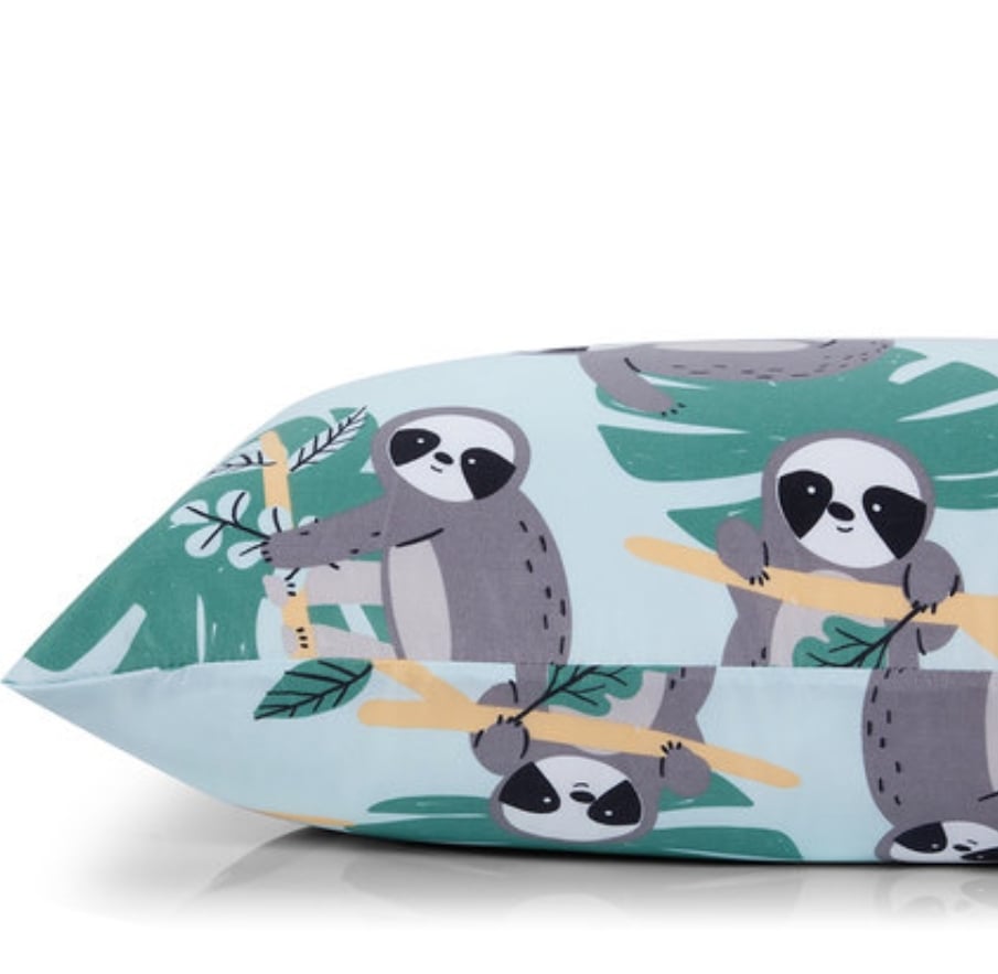 Bộ vỏ chăn gối cho trẻ Sloth leaf - Image 3