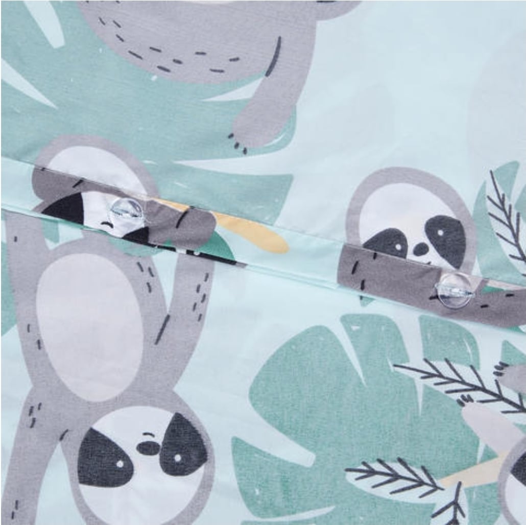 Bộ vỏ chăn gối cho trẻ Sloth leaf - Image 4