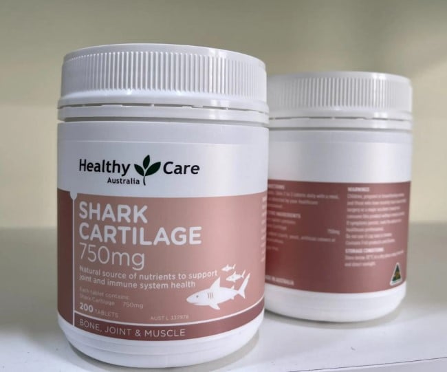 Healthy Care Shark Cartilage 750mg - Viên Uống Sụn Vi Cá Mập Lọ 200 Viên - Image 3