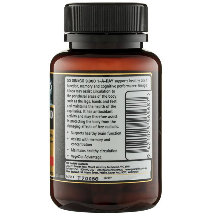 Go Healthy - Bổ Não Ginkgo 9000 Lọ 60 Viên - Image 5