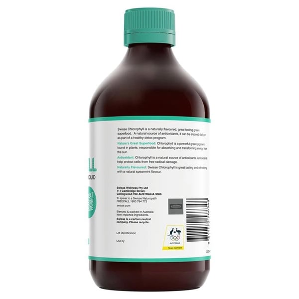 Nước diệp lục vị bạc hà Swisse Chlorophyll Spearmint của Úc 500ml - Image 2