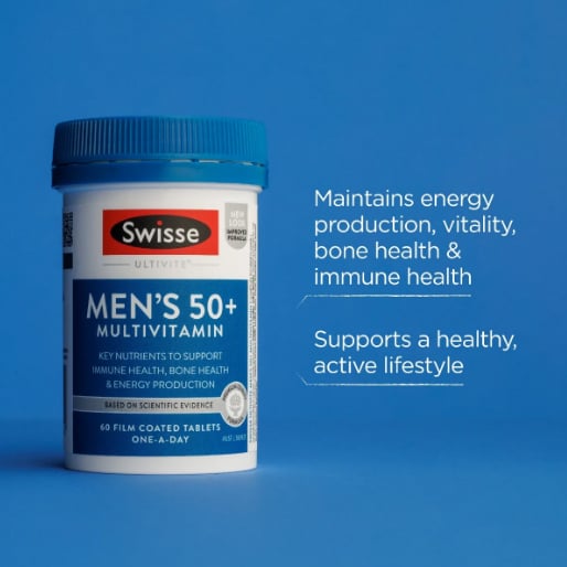 Vitamin tổng hợp cho nam trên 50 tuổi Swisse Men's Ultivite 50+ Úc- lọ 60 viên - Image 3