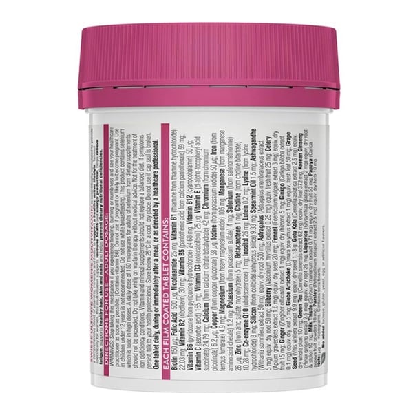 Vitamin tổng hợp cho nữ Swisse Women's Ultivite Multivitamin của Úc 30 viên - Image 3