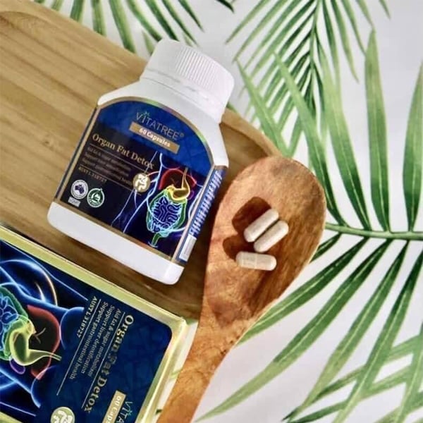 Viên uống hỗ trợ thải độc mỡ nội tạng Vitatree Organ Fat Detox của Úc 60 viên - Image 4