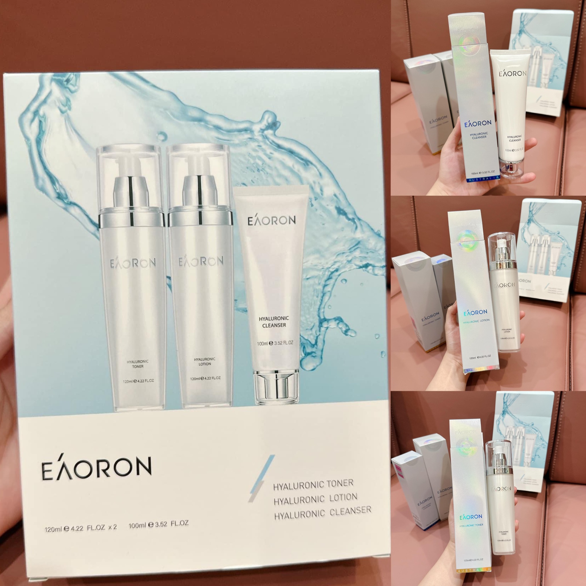 Set 03 món dưỡng da Eaoron nội địa Úc ( Gồm sữa rửa mặt , nước hoa hồng và sữa dưỡng) - Image 3