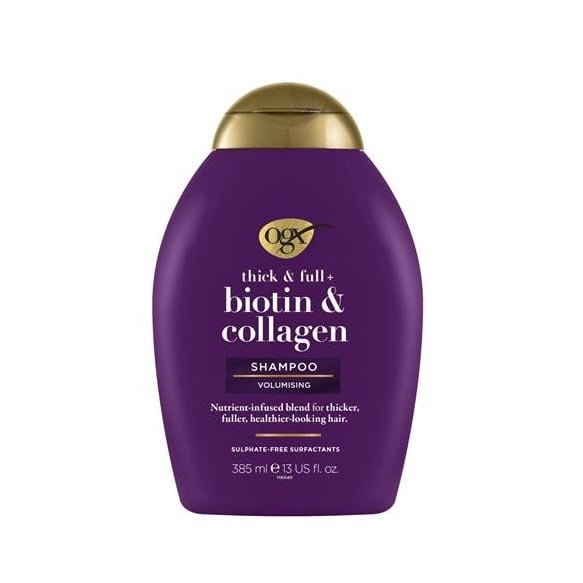 Dầu gội kích thích mọc tóc OGX Thick & Full Biotin & Collagen của Mỹ 385ml - Image 2