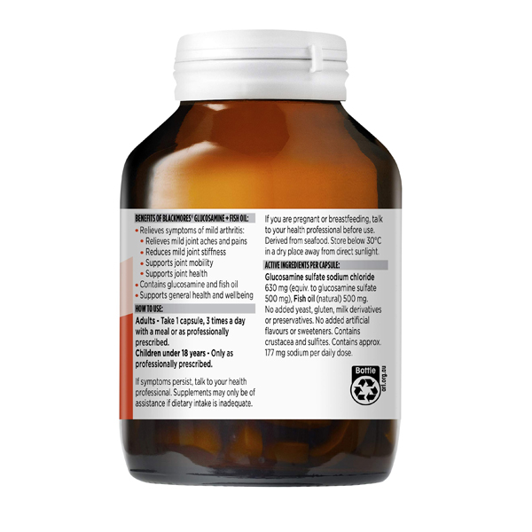 Viên uống hỗ trợ bổ khớp và dầu cá Blackmores Glucosamine + Fish Oil của Úc 90 viên - Image 3