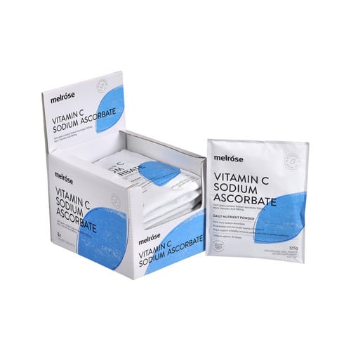 Bột vitamin C nguyên chất có muối sodium Melrose Vitamin C Sodium Ascorbate của Úc gói 125g - Image 4