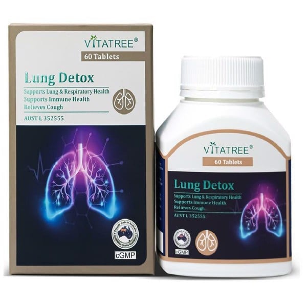 Viên uống hỗ trợ thải độc phổi Vitatree Lung Detox của Úc 60 viên - Image 2