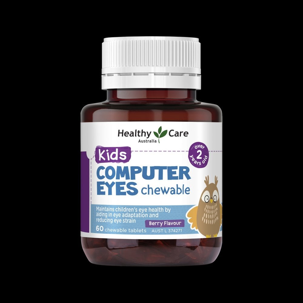 Viên nhai hỗ trợ mắt sáng cho bé Healthy Care Kids Computer Eyes của Úc 60 viên - Image 2