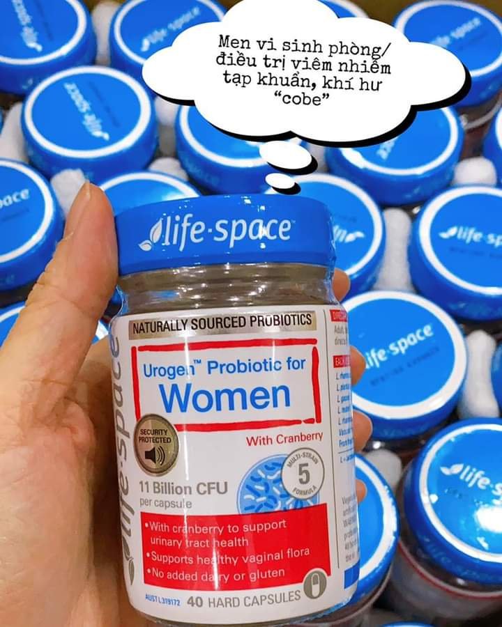 Men vi sinh cho nữ giới Life Space Urogen Probiotic For Women của Úc 40 viên - Image 5