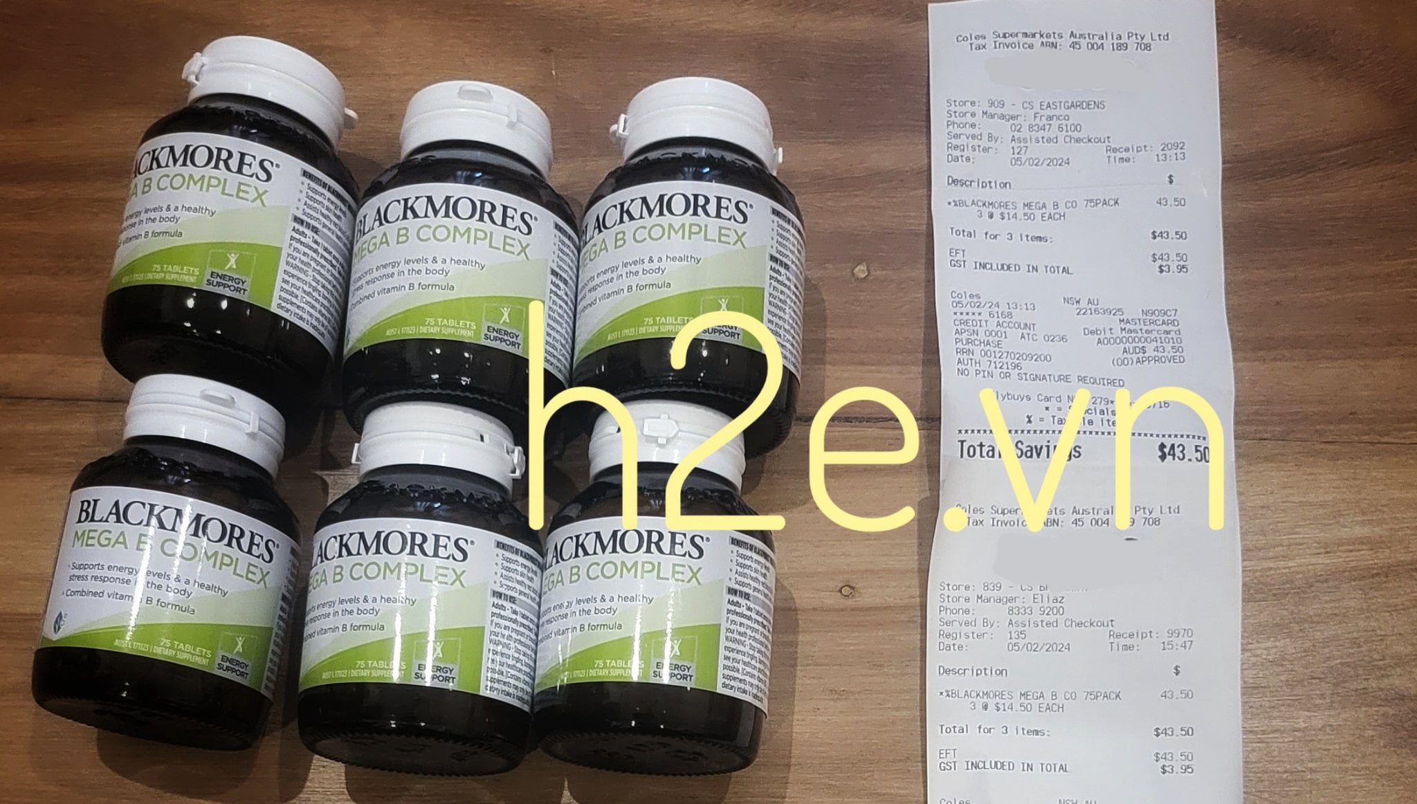 Viên uống bổ sung vitamin B tổng hợp Blackmores Mega B Complex của Úc 75 viên - Image 4