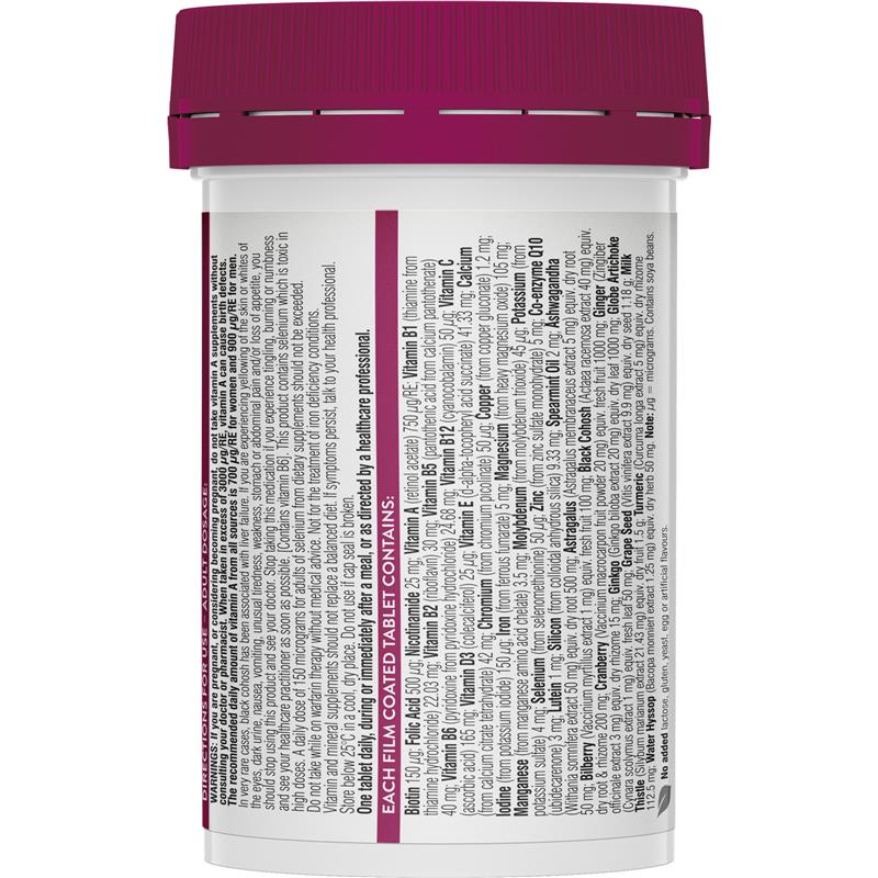 Vitamin tổng hợp cho nữ trên 50 tuổi Swisse Ultivite Women's 50+ của Úc - lọ 60 viên - Image 2
