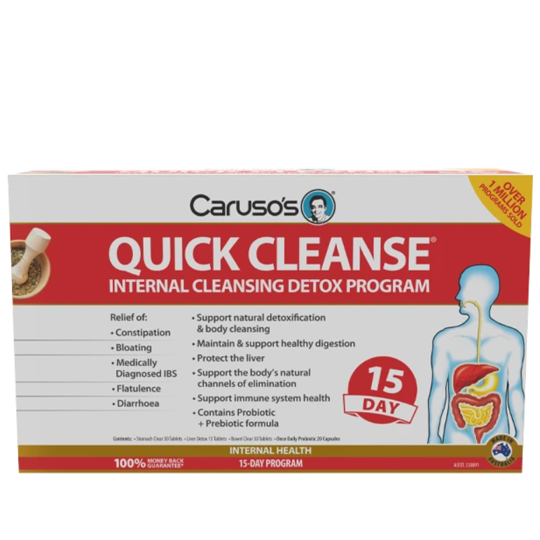 Liệu trình 15 ngày hỗ trợ thải độc cơ thể Caruso's Quick Cleanse Internal Cleansing Detox Program (15 Day) của Úc - Image 3