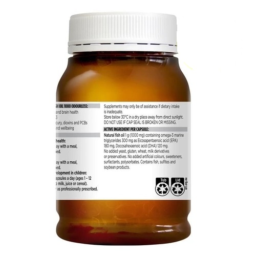 Dầu cá không mùi Blackmores Fish Oil 1000 Odourless của Úc 200 viên - Image 4