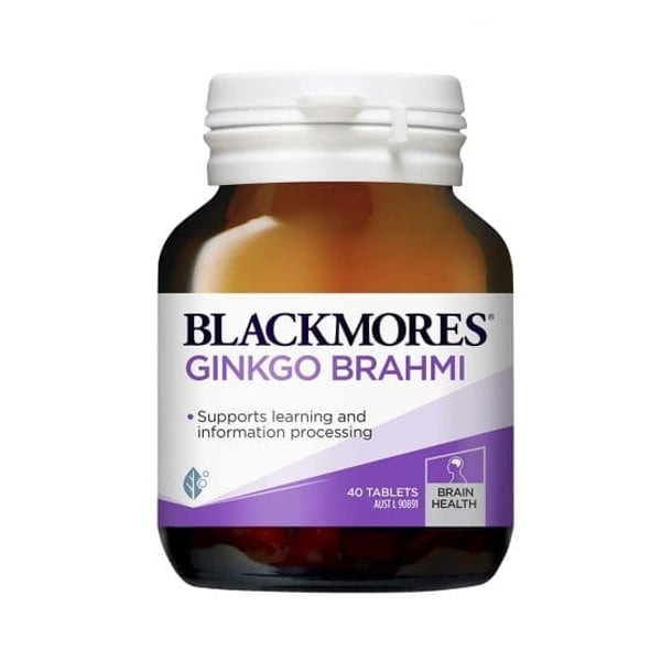Hoạt huyết dưỡng não Blackmores Ginkgo Brahmi của Úc 40 viên - Image 2