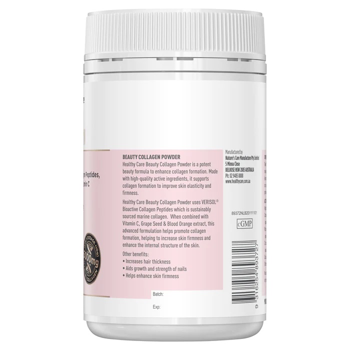 Bột uống bổ sung collagen Healthy Care Beauty Collagen Powder của Úc 120g - Image 5