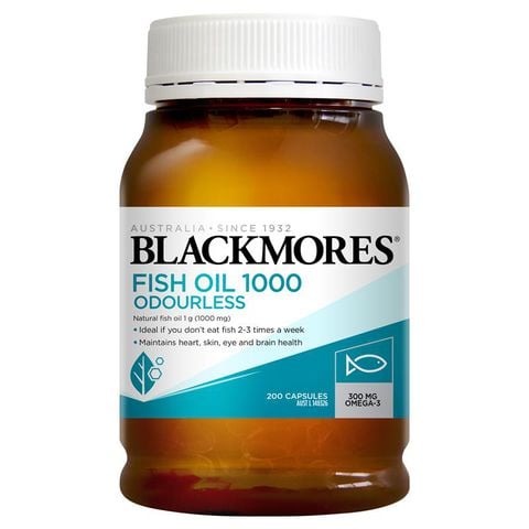 Dầu cá không mùi Blackmores Fish Oil 1000 Odourless của Úc 200 viên - Image 2