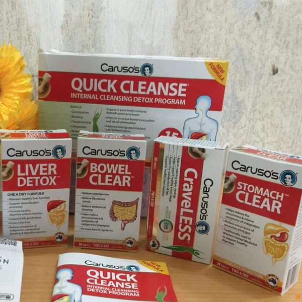 Liệu trình 15 ngày hỗ trợ thải độc cơ thể Caruso's Quick Cleanse Internal Cleansing Detox Program (15 Day) của Úc - Image 2