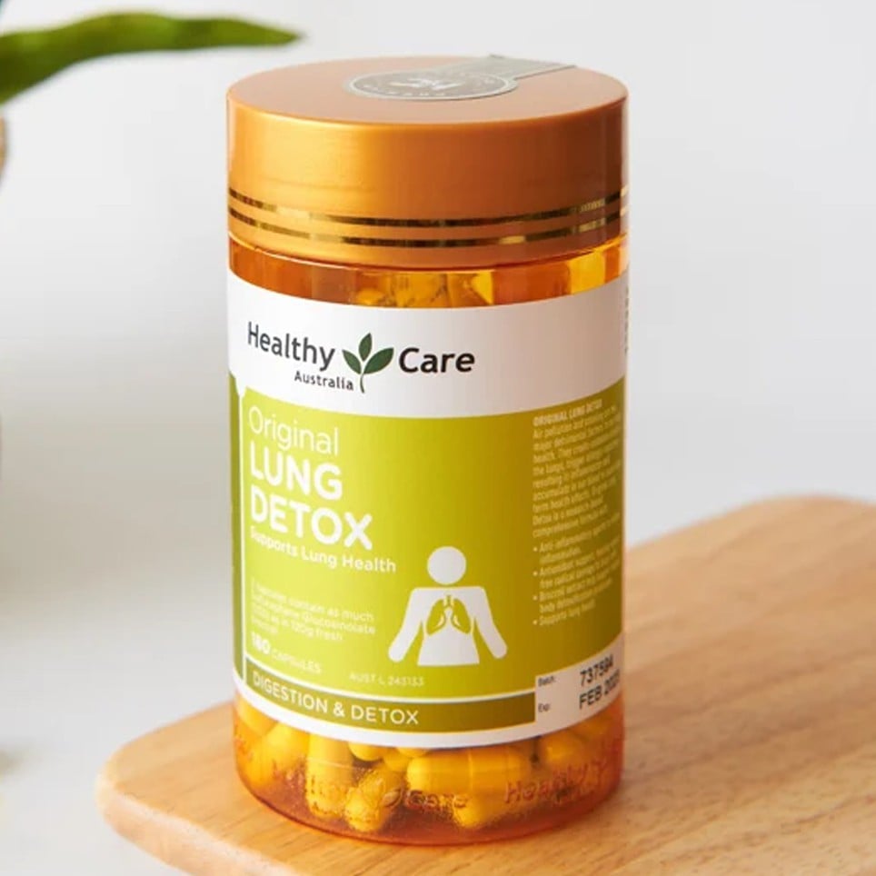 Healthy Care Lung Detox - Viên Hỗ Trợ Thải Độc Phổi 180 Viên - Image 3