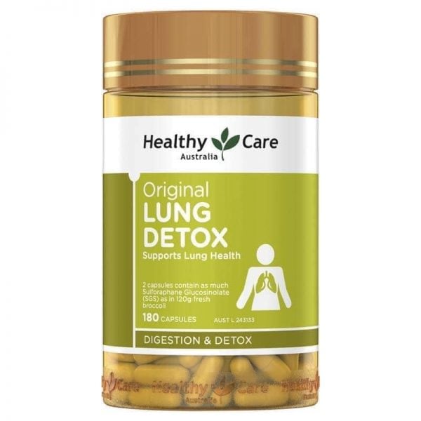 Healthy Care Lung Detox - Viên Hỗ Trợ Thải Độc Phổi 180 Viên