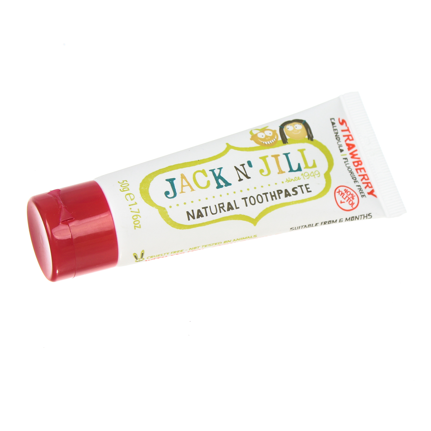 Kem đánh răng Jack N' Jill cho trẻ từ 6 tháng tuổi vị dâu tuýp 50g - Image 2