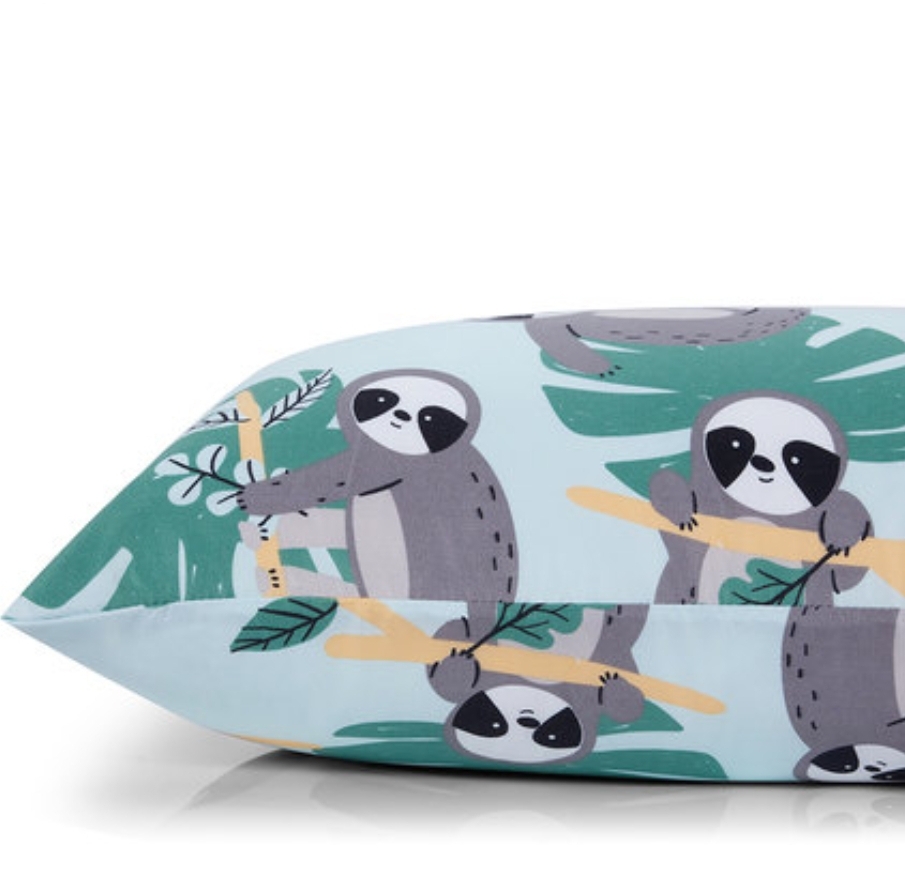 Bộ vỏ chăn gối cho trẻ Sloth leaf - Image 3