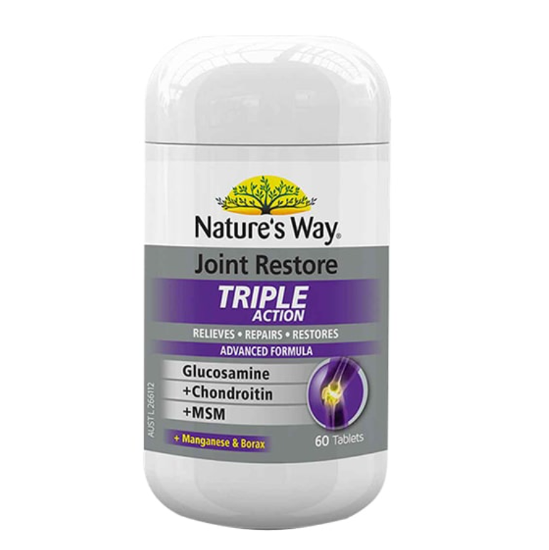 Viên uống hỗ trợ bổ khớp Nature's Way Joint Restore Triple Action của Úc 60 viên - Image 4