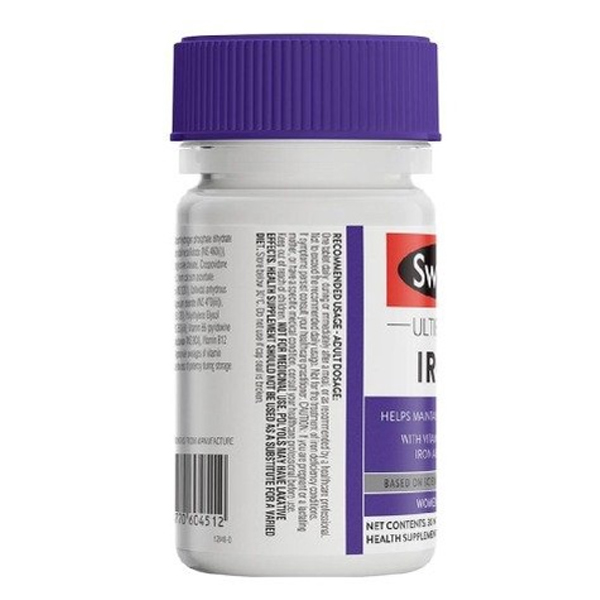 Viên uống hỗ trợ bổ sung sắt Swisse Ultiboost Iron của Úc 30 viên - Image 3